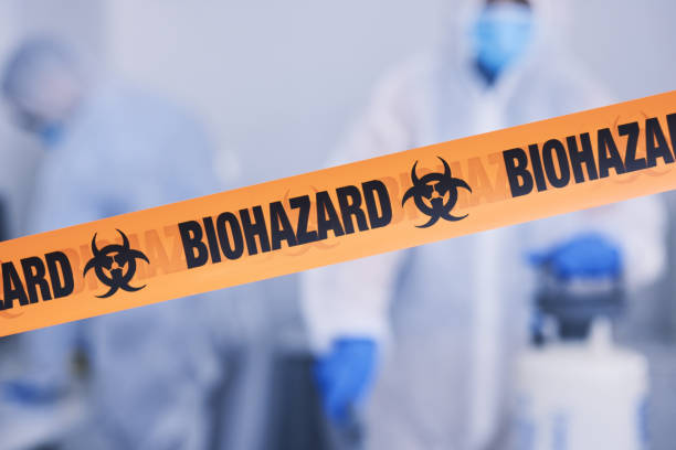 Professional Biohazard Cleanup technician working in Badger, CA